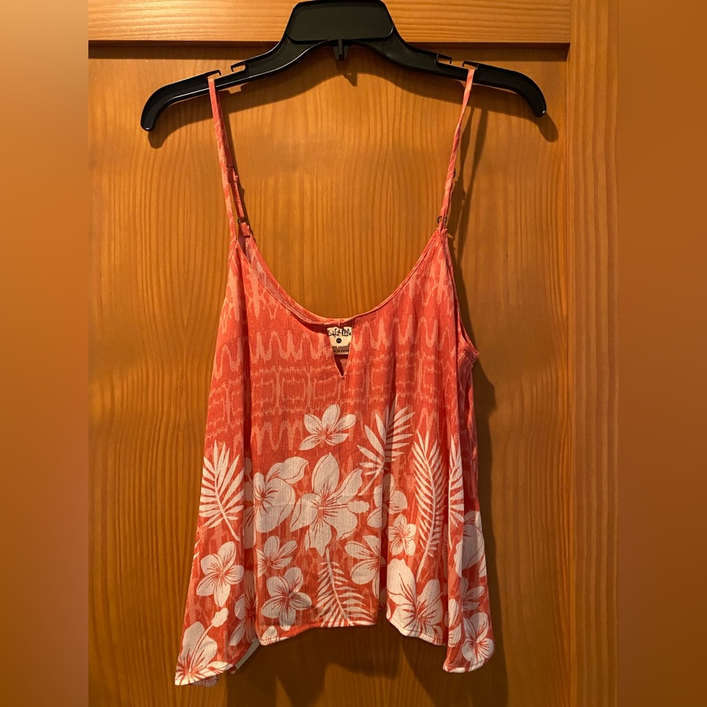 Salt Life Women's Coral Tropical Print Tank Top/Cami NWT